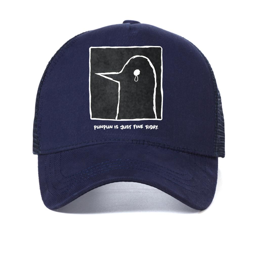 

Fashion Men Retro Oyasumi Punpun Aiko Tanaka baseball cap Unisex Anime Manga Vintage Breathable mesh hat fashion Snapback Caps Adjustable темно-синього кольору