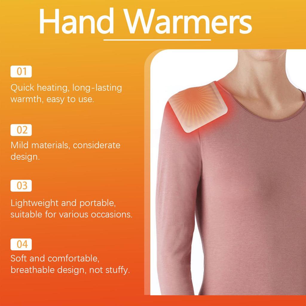 Jaysuing Portable Heat Pads Self-heating for rapid warmth and cold protection Long-lasting warmth Suitable for full-body use 10 pieces