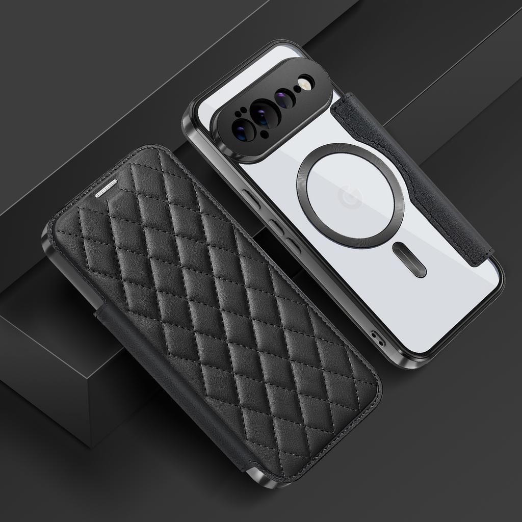 PU Leather Flip Case For Google Pixel 11 Pro XL Magnetic Wallet Case Cards Slot Holder Wireless Charging Phone Cover