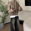 Maillard Men's Winter Thick Cotton Coat - Warm, Loose, Versatile, Solid Color Bread Jacket