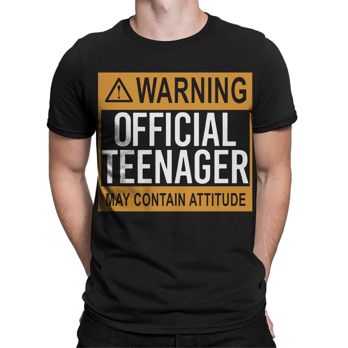 

Funny Teenager Warning Sign Mens T-Shirt Ideal For Birthday Celebrations #T490 2XL