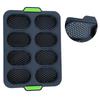 8 Grids DIY Silicone Hamburger Bread Mold Good Flexibility Practical French Heat Resistant Bread Mold Baking Pastry Kitchen Tool