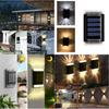 Innovative Solar Powered Dual Head Led Wall Light For Outdoor Garden And Patio Use