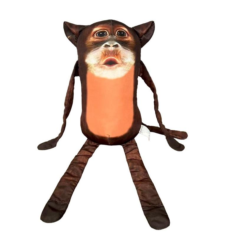 28cm Kuschelaffe Plüschtiere Stofftier Schlafender Affe Plüschpuppen Dekoration Kawaii Affe Plüschtiere Geburtstagsgeschenk