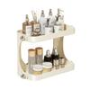 Double-Layer Bathroom Storage Rack Suction Cup Waterproof Shower Storage Holder Large Load Bearing Side Hooks