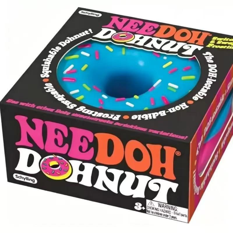 NeeDoh Donut Knijp Muziek Maltose Terugstuitende Stressverlichtende Speelgoed Stressverlichtend Speelgoed Stressverlichtend Speelgoed voor Leven en Werk blauw