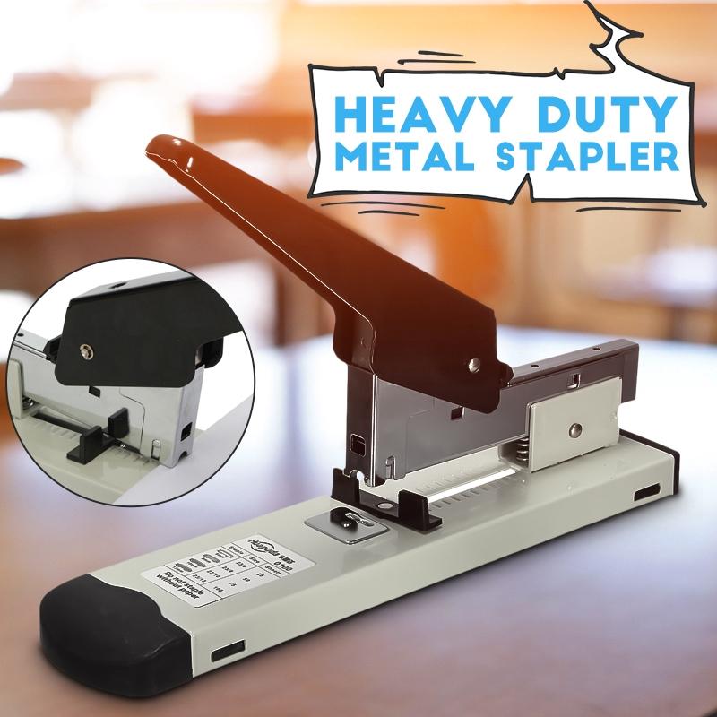 Adjustable Binding Thickness Metal Paper Stapler Fit Staples Heavy Duty 120 Sheets Stapler With Ruler 23/8, 23/10, 23/13,24/6