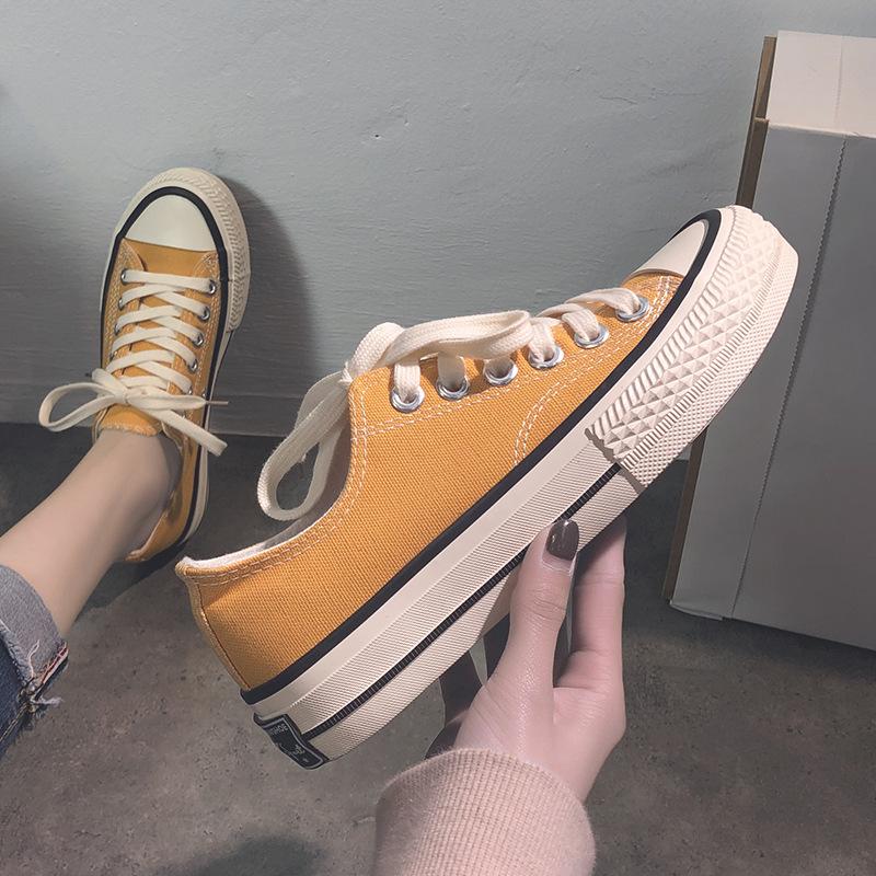 

Холщовые туфли для студентов корейской версии, универсальные тканевые туфли в стиле Харадзюку в стиле Гонконга, кроссовки в стиле ретро в стиле Гонконга 40 жёлтый