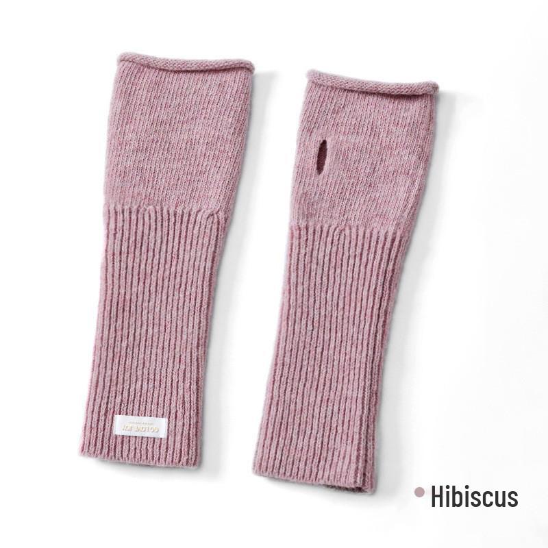 DZ149 Winter Knit Wool Gloves: Windproof Flip-Finger Touchscreen Gloves for Outdoor Cycling and Sports.