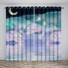 Cherry Blossom Design Curtain Flowers Trees Landscape Sunshade Curtain Living Room Bedroom Home Decoration Thin Curtain 2 Pieces