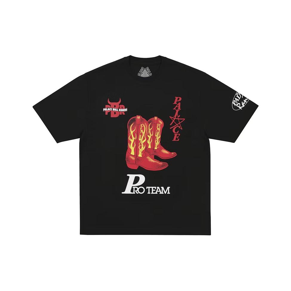 

Palace Rodeyo T-Shirt Black Unisex Tops P29TS048 XL