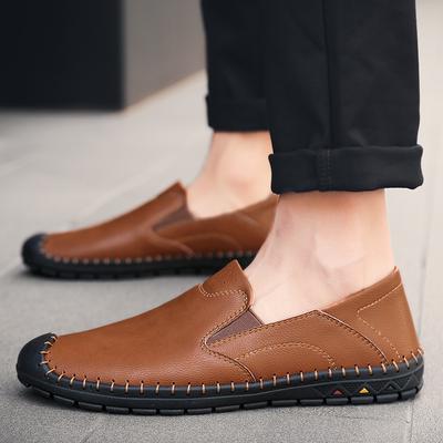 Plus Size Spring and Autumn Men's Casual Leather Shoes Loafers Slip-on Slip-on Shoes