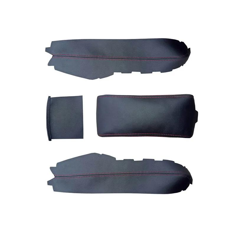 Microfiber Leather Central Armrest Cover Pad Storage Box Sticker Trim  For Honda 10th Civic 2016-2024 Car Accessories Cover PU
