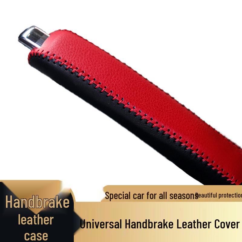 Leather Handbrake Cover for Manual Cars - Interior Decoration and Protection Set