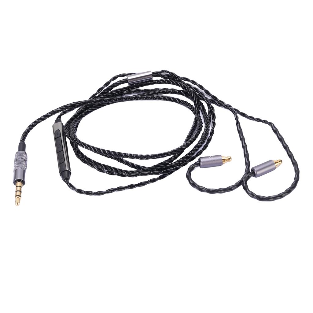 Headphone Cable Fit for IE100 IE400 IE500 with Mic 3.5mm Plug 3.94ft Long Improve Sound Quality Headphone Replacement