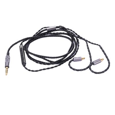 Headphone Cable Fit for IE100 IE400 IE500 with Mic 3.5mm Plug 3.94ft Long Improve Sound Quality