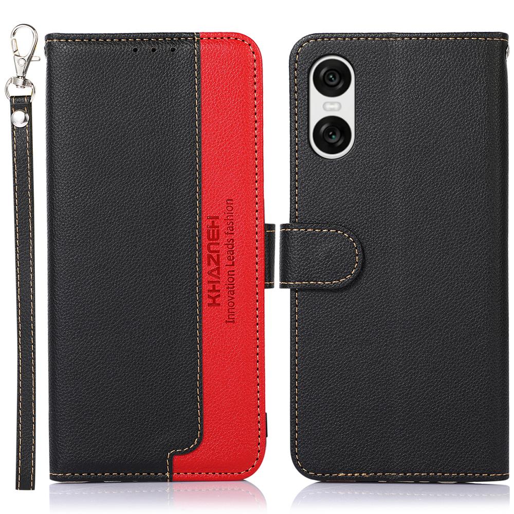 KHAZNEH For Sony Xperia 10 VI Case RFID Blocking Wallet Leather Flip Phone Cover