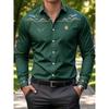 Men's 3D casual shirt is soft, comfortable, breathable and comfortable fabric