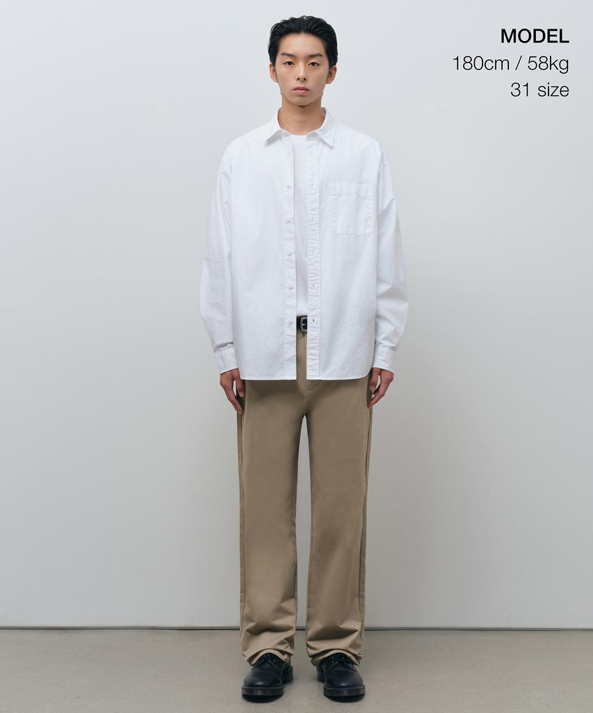 MUSINSA STANDARD Brushed Regular Fit Chino Pants [Beige]