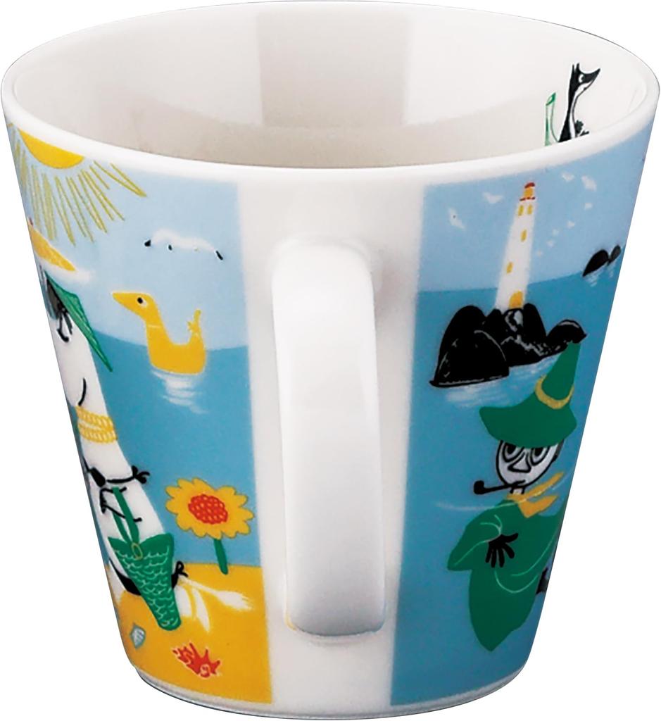 Moomin Four Seasons Series Mug (Summer), 9.5cm Diameter, 8.5cm Height, 340ml, Perfect Gift, Made in Japan, Yamaka Shoten, MM9602-11
