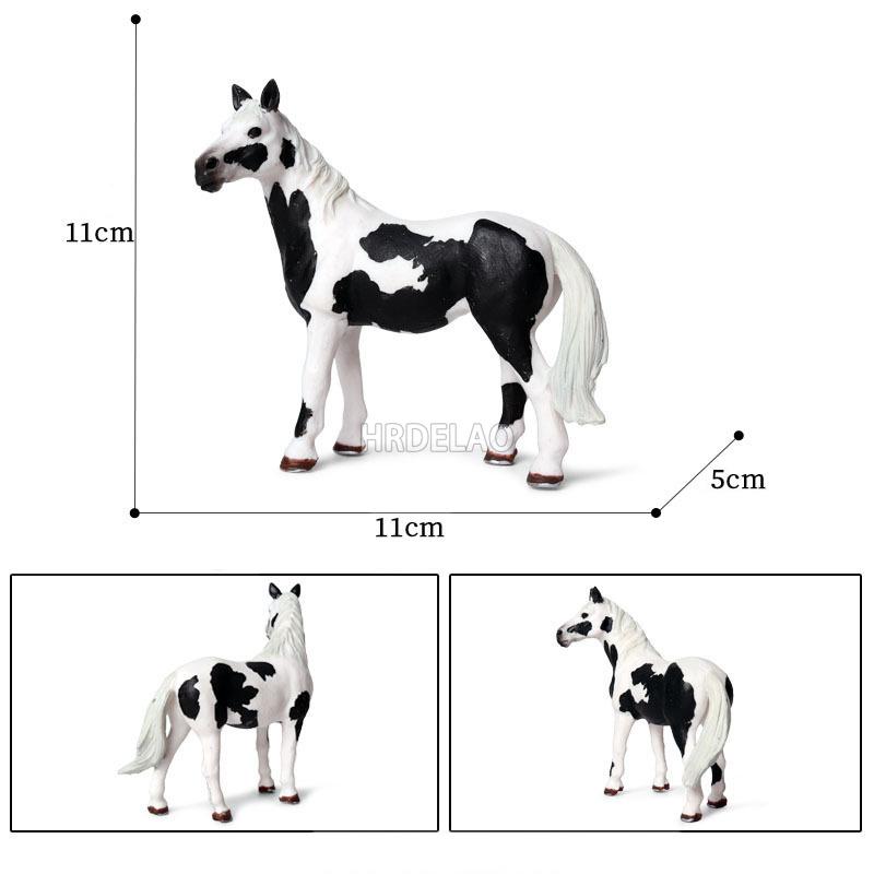 Zwierzęta Gospodarskie Model Konia Akcja Appaloosa Harvard Hanoverski Clydesdale Quarter Koń Arabski Figurki Jeździeckie Zabawki dla Dzieci