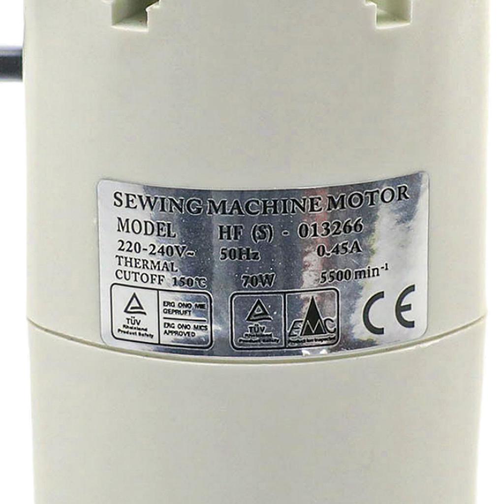 Motor för hemmasymaskiner 70W, 220V, remskiva med 9 kuggar