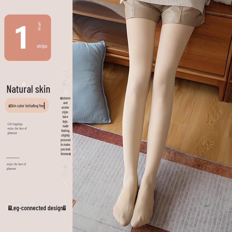 

Женские бархатные колготки телесного цвета — утолщенные, телесного цвета, для весны, осени и зимы. 120D without fleece