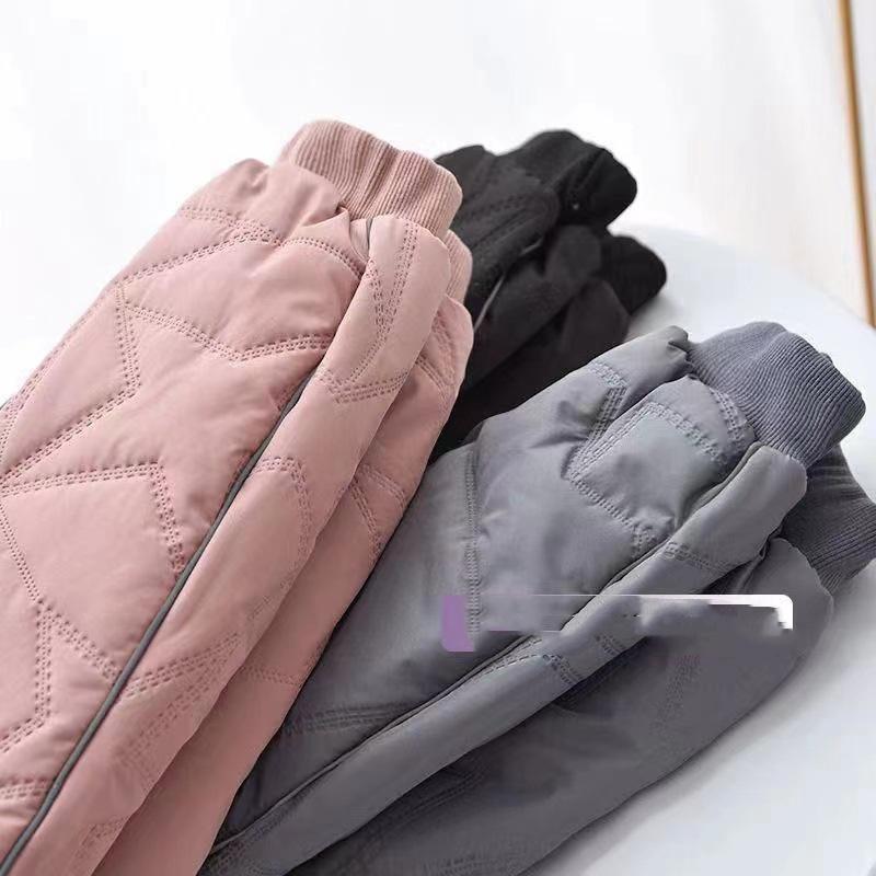 Winter Kinder Plüsch Denimhosen Jungen und Mädchen Baby Cartoon Bär Hohe Taille Elastisch Verdickt Jeans Baby Warme Hosen 1-6J