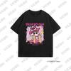 MINISO Summer Cute Cartoon Crayon Shin-chan & Sakurada Nini Print Couple T-shirt For Men Women Cotton Tees Casual Fashion Tops