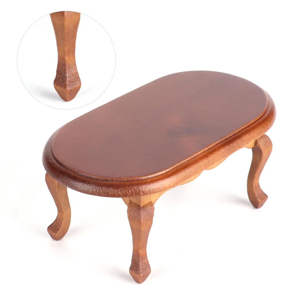 Puppenhaus Miniatur Tisch Europäisch Retro Klein Exquisit Gute Textur 1:12 Mini Puppenhausmöbel