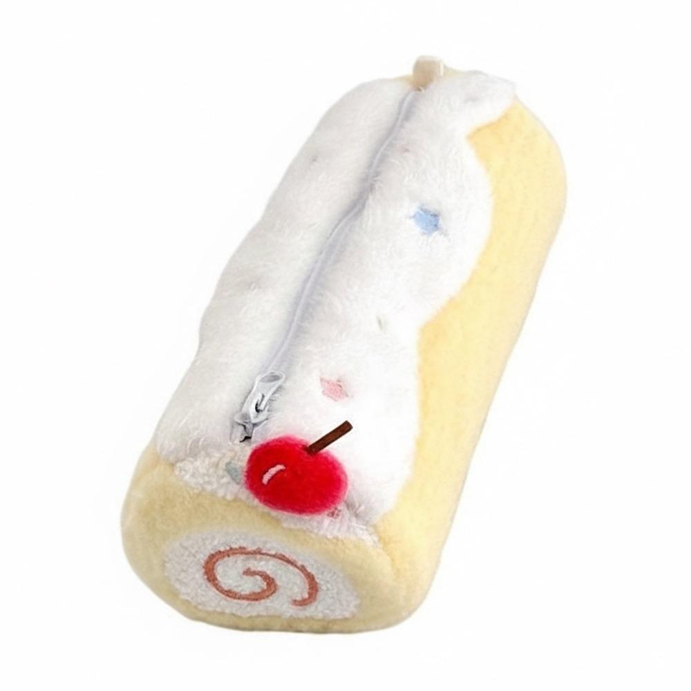 Pen Bag Large Capacity Swiss Roll Stationery Storage Bag Blueberries/Strawberries/Cherries Stationery Organizer Back To School