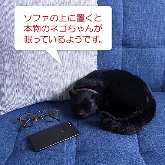 Ninian and Kino Perfect Pet Black Cat Plush Toy Cat Realistic Miscellaneous Goods Animals Healing Moving Present Gift Celebration Cute Cat Plush Toy