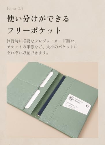 [LIB] Water-Repellent Original Genuine Cowhide Leather Passport Case, Unisex, Multifunctional, Fits Airline Tickets (Hole Black)