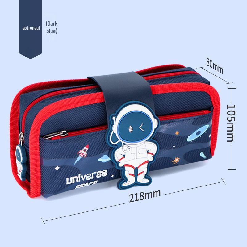 

Клетчатый мультяшный холщовый пенал, большой вместимости, съемный дизайн «два в одном» для мальчиков и девочек. Идеально для учеников начальной школы.