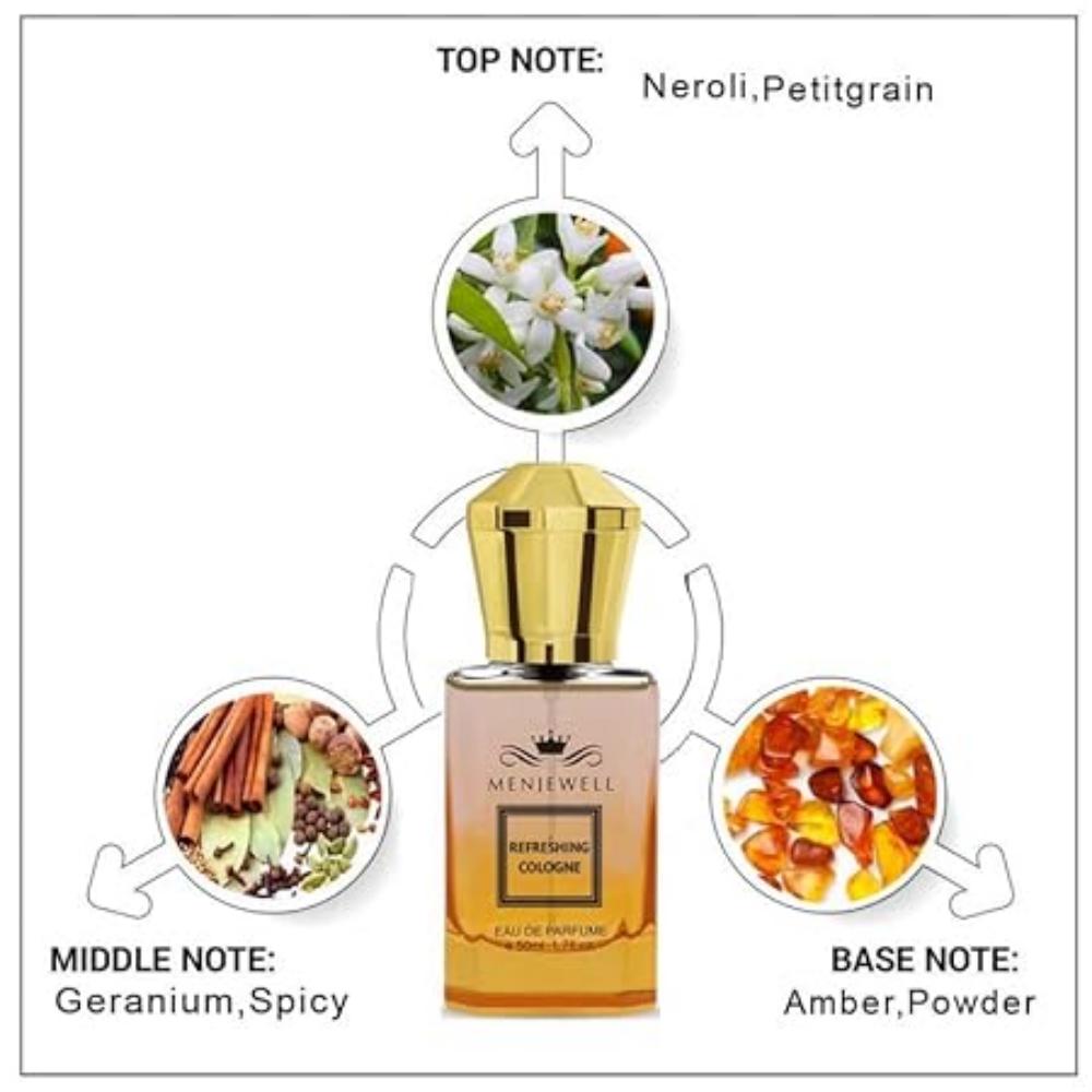 Menjewell Lavendel-Parfüm für Männer und Frauen, lang anhaltendes Duftspray, 50 ml
