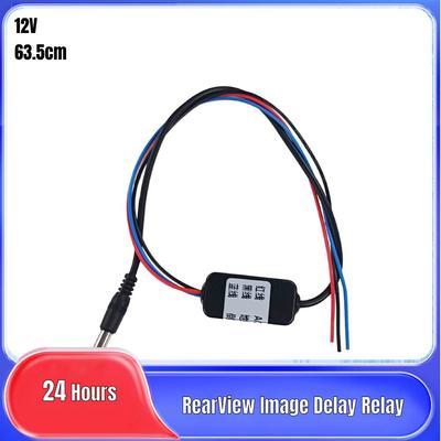 12V DC Power Relay Car Rear View Rectifier Car Rear View Backup Camera Delay Timer Relay Capacitor Filter Connector Car Accessor
