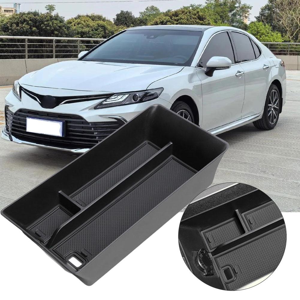 For Camry (2025 Model) Center Armrest Storage Box Car Tray Organizers Black Tidying Accessories U6j5