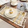 Two White Lace Placemats, Nordic Style, Heat-Resistant, Vintage Afternoon Tea Coasters