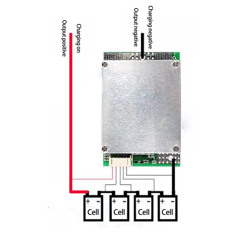 4S 100A 12V LiFePO4 Battery Protective Board Intelligent Current Management Prevent Overcharge 1200W For Outdoor