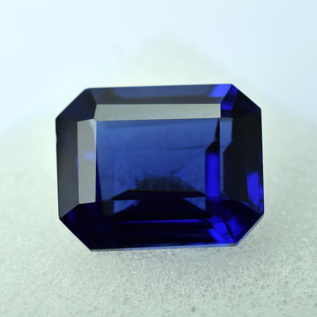 9 Ct Natural Blue Sapphire Extremely Rare Emerald Cut   Loose Gemstone