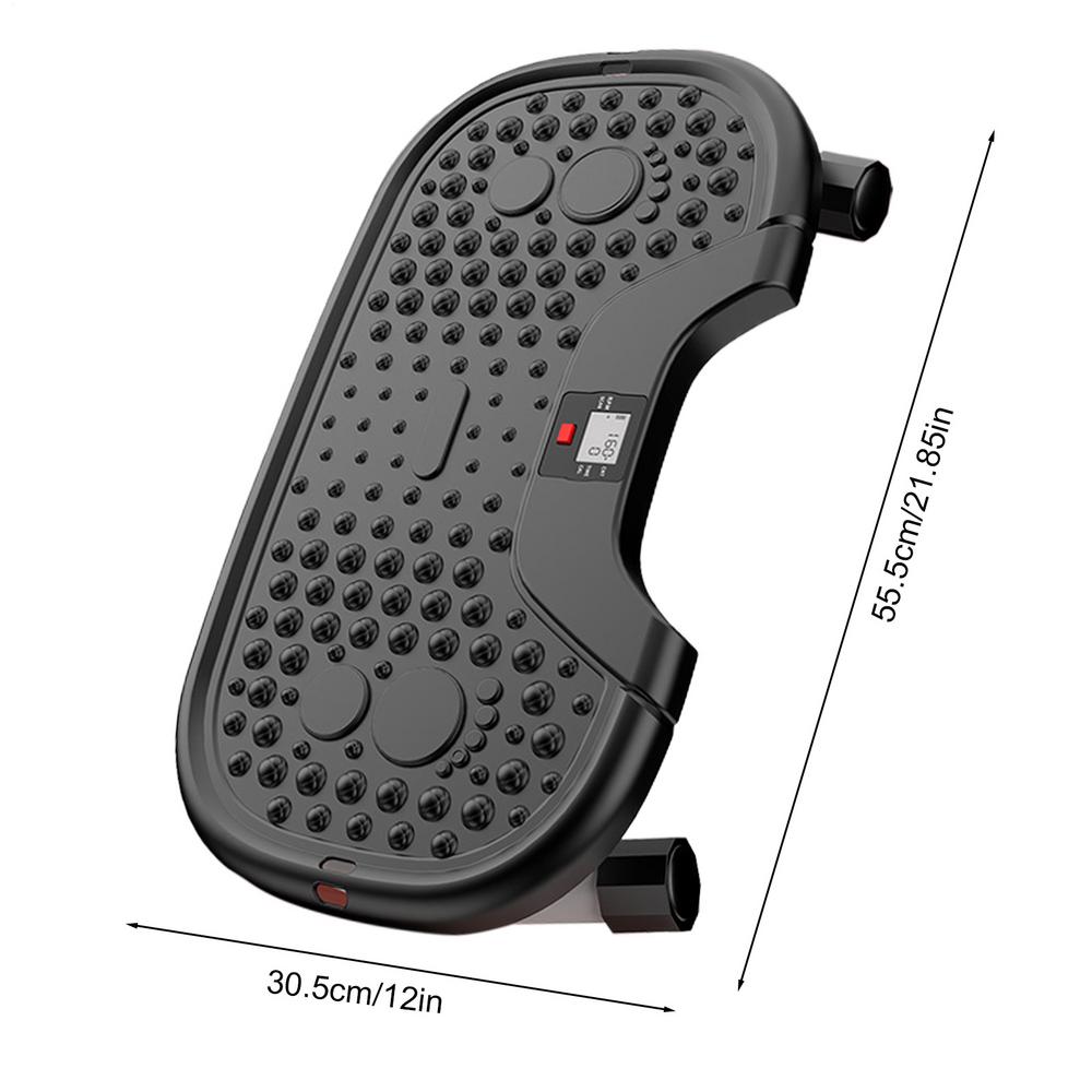 Компактный степпер Rock Stepper с вращающимися педалями и эспандером для тренировки ягодиц, пресса, корпуса и верхней части тела чёрный