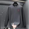 Men's 2025 Heavyweight Embroidered Long Sleeve Hoodie - Autumn/Winter Fashion Round Neck T-shirt