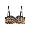 Satin Lace Splicing Half Cup Underwear Women's Small Breasts Gather and Show a Large Upper Support To Prevent Sagging and Close the Sub-breasts Bra