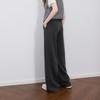 Sancai 2025 Autumn High-Waist Drapey Straight-Leg Pants