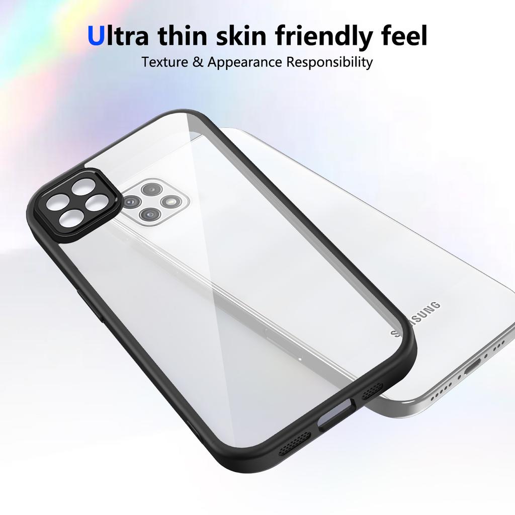 For Samsung Galaxy A22 5G Case Galaxy A22S Phone Case Galaxy F42 5G Cover Air Cushion Silicon Bumper Clear Matte Back Cover Hard
