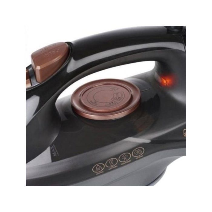 Iron - PRINCESS - 322890 - 2600W - Black Ceramic - Steam 80g/min