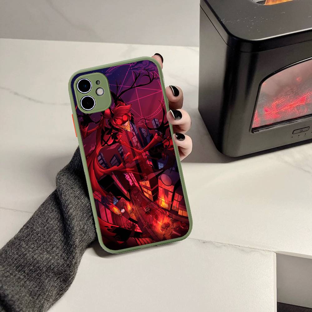 

H-Haz-bins Hotels Matte Protective Case for iPhone 16 15 14 13 12 11 Pro Max X XS MAX Protection Case iphone 15 plus