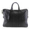 GG Business Bag 201480 Briefcase Black Sima Leather Mens Used
