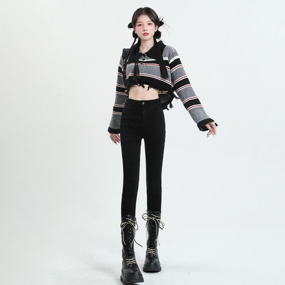 Autumn and winter new pencil jeans women's high-waisted leggings 2025 thin and versatile jeans
