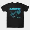 Men Black Print T-shirt Audiophile No-Cut Transfer Paper Print Cotton Tshirt